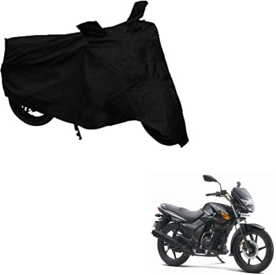 RONISH Two Wheeler Cover for TVS(Flame DS 125, Black)