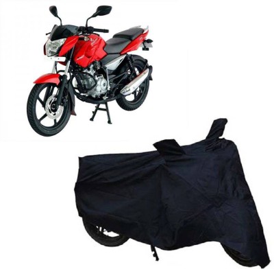 ROYAL AUTO MART Two Wheeler Cover for Bajaj(Pulsar 135 LS DTS-i, Black)