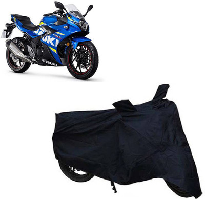 ROYAL AUTO MART Two Wheeler Cover for Suzuki(Gixxer 250, Black)