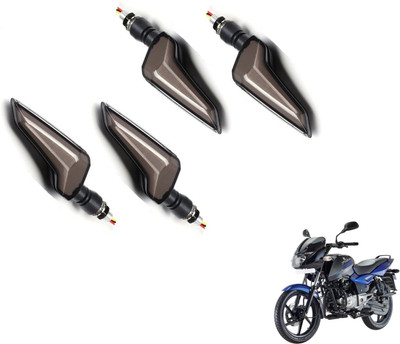 MOCKHE Front, Rear LED Indicator Light for Bajaj Pulsar 150 DTS-i(Yellow, Blue)