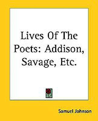 Lives Of The Poets(English, Paperback, Johnson Samuel)