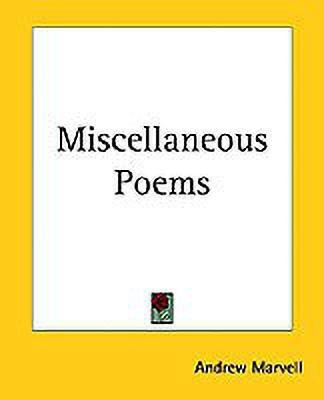 Miscellaneous Poems(English, Paperback, Marvell Andrew)