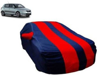 Star India Car Cover For Skoda Fabia (With Mirror Pockets)(Red, Red)