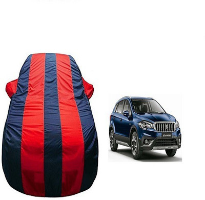 Frap Car Cover For Maruti Suzuki S-Cross (With Mirror Pockets)(Red, Blue)