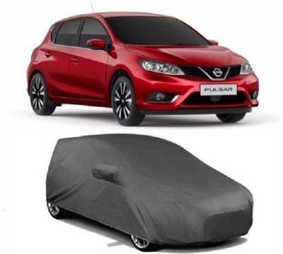 VK India Car Cover For Nissan Pulsar (With Mirror Pockets)(Black)