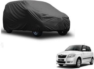 Star India Car Cover For Skoda Fabia (Without Mirror Pockets)(Black)
