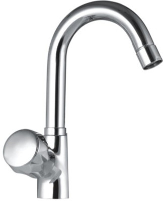 DRIZZLE Swan Neck Pillar Cock Conty Brass Faucet Set