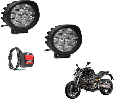 MOCKHE VLB-MI9LD2P-152 Headlight Motorbike LED for Ducati (12 V, 27 W)(Monster 821, Pack of 2)