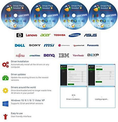 Compatible Driver Pack Solution [4 DVD]- 2018(Life Time)