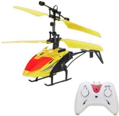 Kude Collection Exceed Induction Type 2-in-1 Flying Indoor Helicopter with RemoteYellow