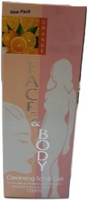 Elecsera Face & Body Orange Cleansing Gel  Scrub(100 ml)