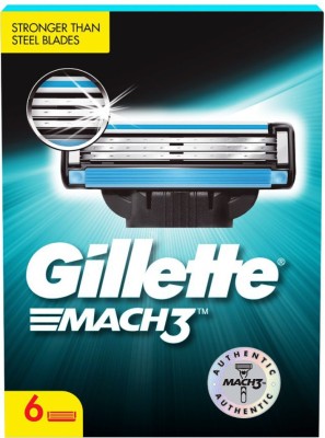 Gillette Mach 3 Cartridge (Pack of 6) RS 390 at Flipkart