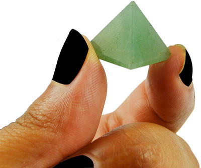 CRYSTU Natural Crystal Green Jade Pyramid for Reiki Healing / Grid and Aura Cleaning, Vastu Correction and Crystal Healing Stone Pyramid 10-15 mm Approx Decorative Showpiece - 1.5 cm(Crystal, Light Green) CRYSTU Natural Crystal Green Jade Pyramid for Reiki Healing / Grid and Aura Cleaning, Vastu Correction and Crystal Healing Stone Pyramid 10-15 mm Approx Decorative Showpiece - 1.5 cm(Crystal, Light Green)