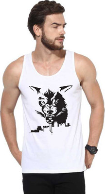 SK SMART COLLECTION Graphic Print Men Round Neck White T-Shirt