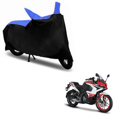 InayaAutoMotive Two Wheeler Cover for Bajaj(Pulsar RS 200, Black, Blue)