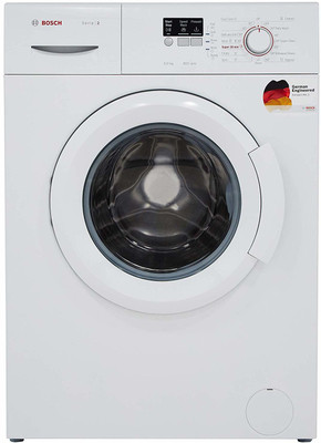 Bosch 6 kg Fully Automatic Front Load with In-built Heater White  (WAB16060IN)