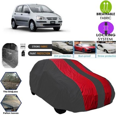 carphoenix Car Cover For Hyundai Getz (Without Mirror Pockets)(Grey, Red, For 2005, 2006, 2007, 2008, 2009, 2010, 2011, 2012, 2013, 2014, 2015, 2016, 2017, 2018, 2019, NA Models)