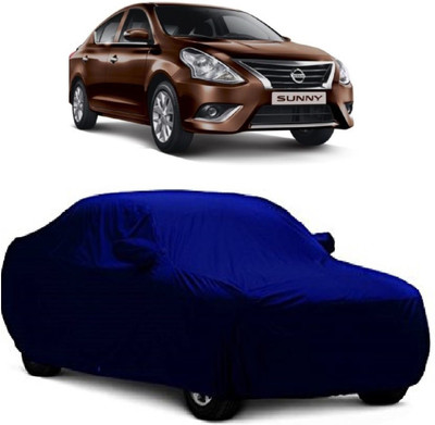 MoTRoX Car Cover For Nissan Sunny (With Mirror Pockets)(Blue)