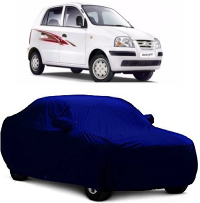 MoTRoX Car Cover For Hyundai Santro (With Mirror Pockets)(Blue)