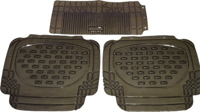 Auto Hub PVC (Polyvinyl Chloride), Rubber Standard Mat For  Universal For Car(Grey)