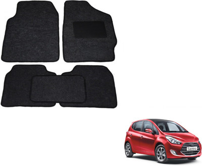 Auto Hub Fabric Standard Mat For  Hyundai Santro(Black)