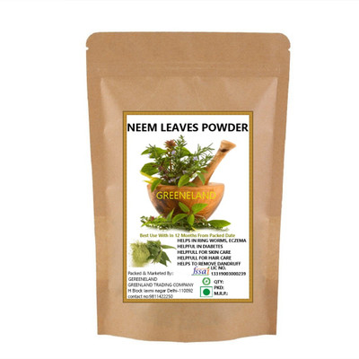 GREENELAND NEEM LEAVES (Azadirachta indica) POWDER_100 GM(100 g)