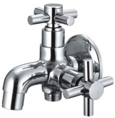 DRIZZLE Bib Cock 2 in 1 Corsa Brass Faucet Set