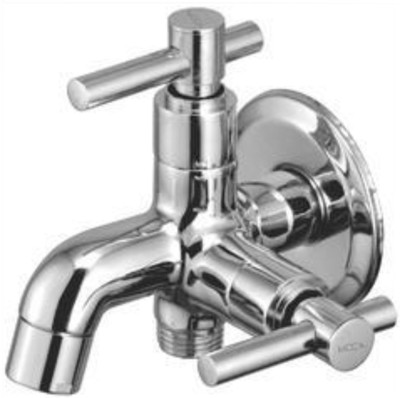 DRIZZLE Bib Cock Tarim 2 in 1 Brass Chrome Plated Faucet Set