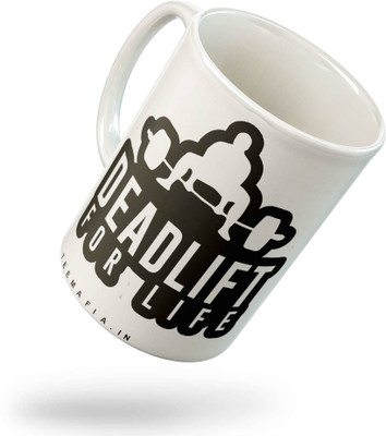 Tee Mafia Mug-309-Go-heavy-or-go-home-Left-2 Ceramic Coffee Mug(300 ml)