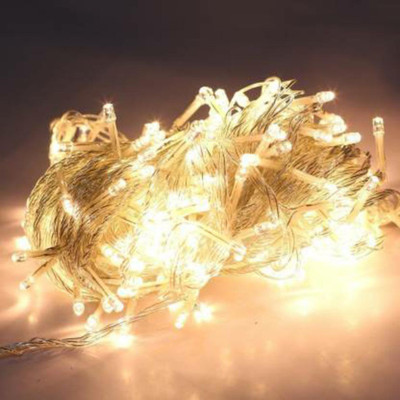 DOERSHAPPY 35 LEDs 9.14 m Gold Steady String Rice Lights(Pack of 1)