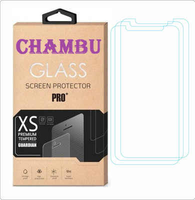CHAMBU Edge To Edge Tempered Glass for MICROMAX X455(Pack of 3)