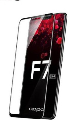 alphax Edge To Edge Tempered Glass for OPPO F7A(Pack of 1)
