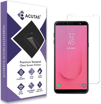 ACUTAS Tempered Glass Guard for Samsung Galaxy J8(Pack of 1)