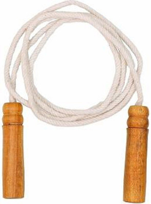 SIPL Cotton Stamina Jumping Skipping Rope, Jumping Trainer,Adjustable Size Freestyle Skipping Rope(White, Length: 274 cm)