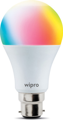 Wipro 9 W Round B22 LED Bulb(Multicolor)