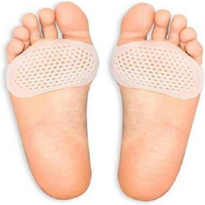 Worth Web Silicon Gel Soft Toe Sleeve Forefoot Pads Foot Support(Beige)