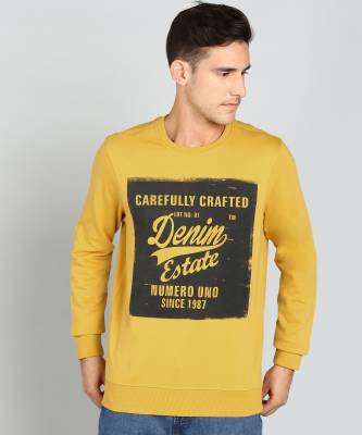 NUMERO UNO Full Sleeve Printed Men Sweatshirt