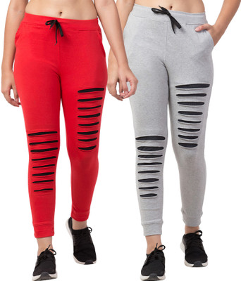 Bluecon Self Design Women Multicolor Track Pants