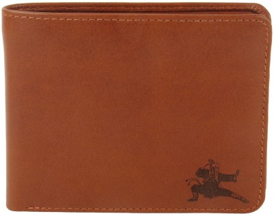 Karmanah Men Casual Brown Genuine Leather Wallet(12 Card Slots)