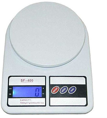 Zahuu Electronic Kitchen Digital Weighing Scale 10Kg LCD Light Display Weighing Scale(White)