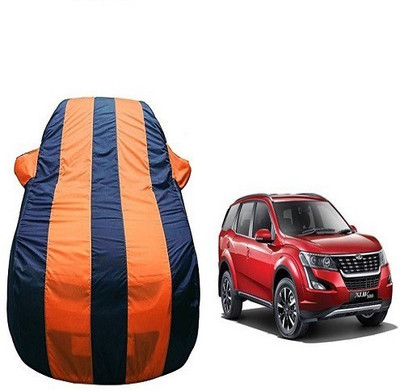 Frap Car Cover For Mahindra XUV 500 (With Mirror Pockets)(Orange, Blue)