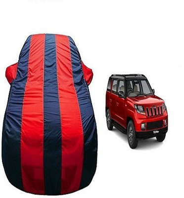 Frap Car Cover For Mahindra TUV300 (With Mirror Pockets)(Red, Blue)