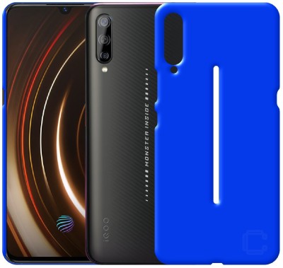 CASE CREATION Back Cover for New Vivo iQOO (2019)(Blue, Hard Case, Pack of: 1)