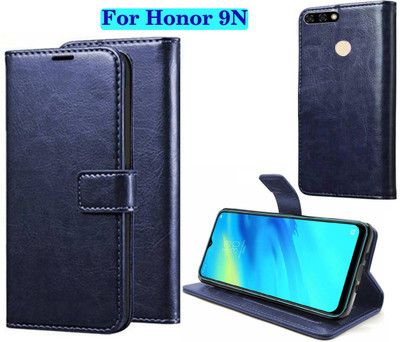 Nuvak Flip Cover for Honor 9N(Blue, Shock Proof, Pack of: 1)