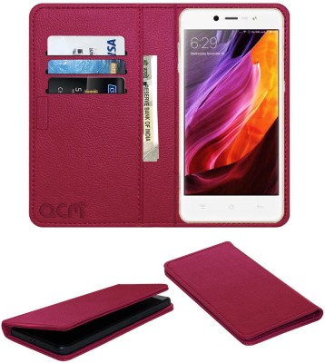 ACM Flip Cover for Celkon Cliq2(Pink, Cases with Holder, Pack of: 1)