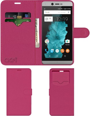 ACM Flip Cover for Smartron T Phone(Pink, Cases with Holder, Pack of: 1)