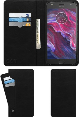 ACM Wallet Case Cover for Motorola X4 Xt1900-2(Black, Cases with Holder, Pack of: 1)