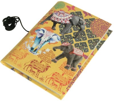 Handicrafts Paradise Rajasthani Handmade Notebook Regular Note Book Unruled 100 Pages(Yellow)