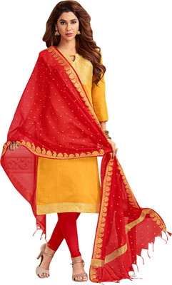 Wonder Weave Silk Blend Self Design Salwar Suit Material