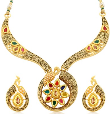 Sukkhi Alloy Gold-plated Multicolor Jewellery Set(Pack of 1)